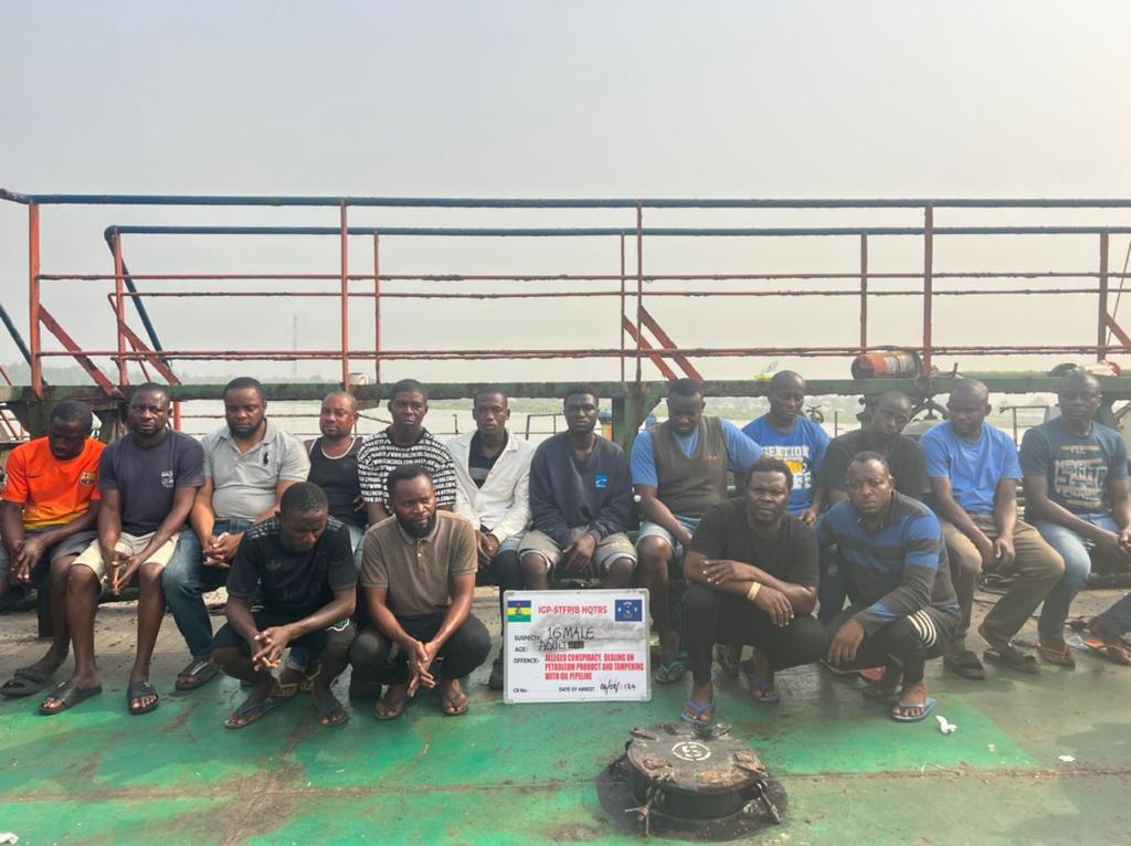 Police Arrest 40 Suspects, Seize Two Vessels in Crackdown on Oil Theft