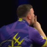 Littler angrily SHUSHES fans after beating Aspinall in thriller – after sarcastically clapping them over missed darts