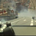Monaco Grand Prix STOPPED by red flag after horrific first-lap crash tears Sergio Perez’s F1 car in half